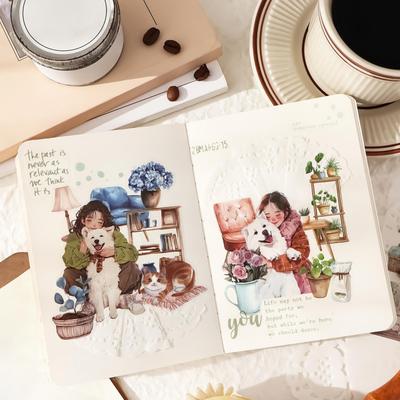 Pegatinas para Scrapbooking Lindas Suministros de Scrapbooking Pegatinas para Journaling Para Calendario Planificador Portátil Cuaderno Teléfono