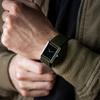 CILOA Leather Water Resistant Square Analog Men's Watch Simple, Classic, Strap, (Everyday Use), Case.