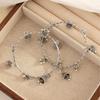 2pcs Zinc Zinc Alloy Bohemian Style  Bracelets Elegant Multi-Drop Ornament Bangle Bell Charm Bracelet  Daily