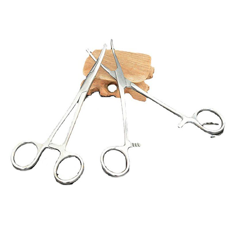 New 1pcs Stainless Steel Hemostatic Forceps Surgical Forceps Tool Hemostat Locking Clamps Forceps Fishing Pliers