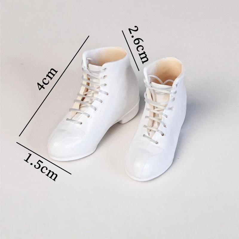 1 Pair Fashion Mini Lace Up Boots Replacement Ob22/Ob24 Doll' Leather Shoes For 1/6 Licca Dress Up Accessories