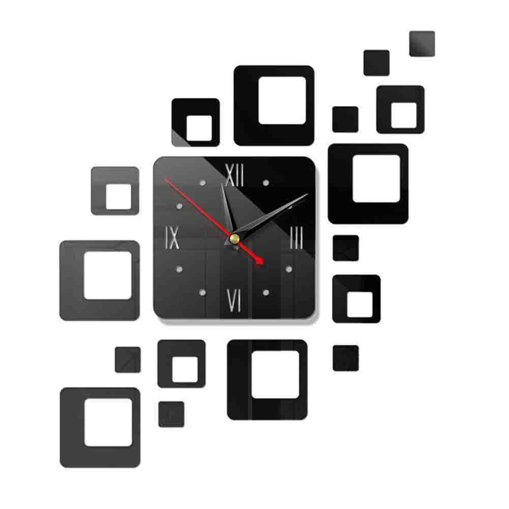 Wall Sticker Home Decoration Wall Crystal Mirror Clock