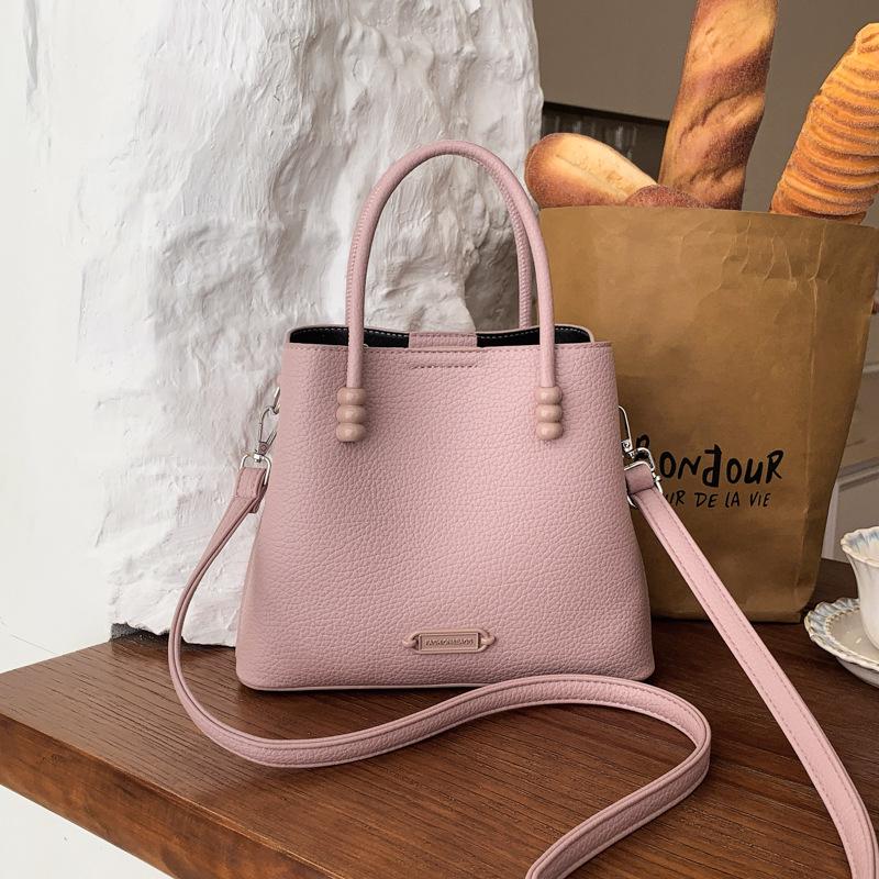 Trendy Large-Capacity Women's Handbag - 2026 Summer Fashion with Lychee Texture, Shoulder & Crossbody Style