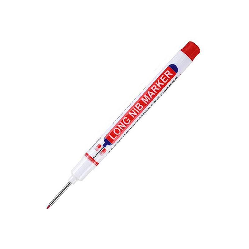 20Mm Black/Red/Black/Blue Ink Long Head Markers Pen Bathroom Woodworking Decoration Multi-Purpose Deep Hole Marker Pens