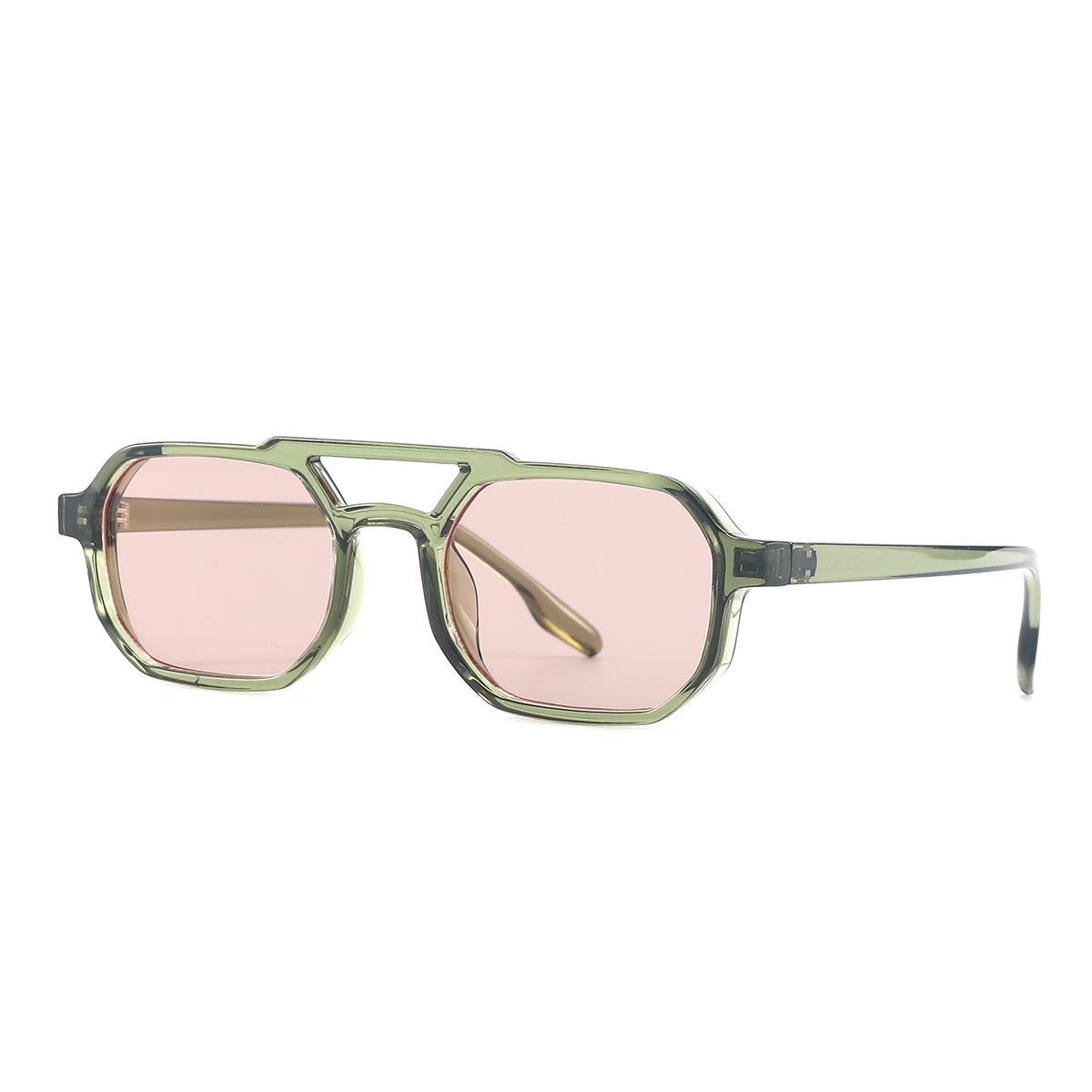 

Vintage Double Bridges Square Women Men Sunglasses Sun Glasses Punk Oversized Big Frame Luxury Brand Designer Eyeglasses y2k as picture