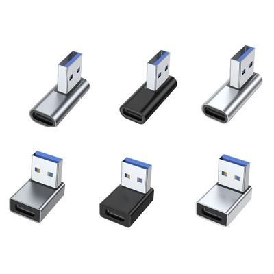 Adaptateur USB3.0 vers Type-C, Convertisseur Connecteur Mâle vers Femelle en Alliage d'Aluminium pour Casque, Câble de Données, Ventilateur USB, Souris