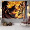 Firefighter In Action Tapestry Room Decoration Wall Hanging for Living Room Bedroom, dormitory, Birthday and Christmas gifts