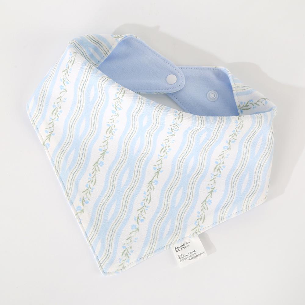 Korean Style Cotton Baby Bib - Double-Sided & Versatile for 0-2 Years