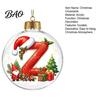 Festive Party Decor Accessories 26?Letter Acrylic Christmas Ball Ornament, 3D Crystal Style Alphabet Tree Ornaments Set Hanging Pendant, Xmas