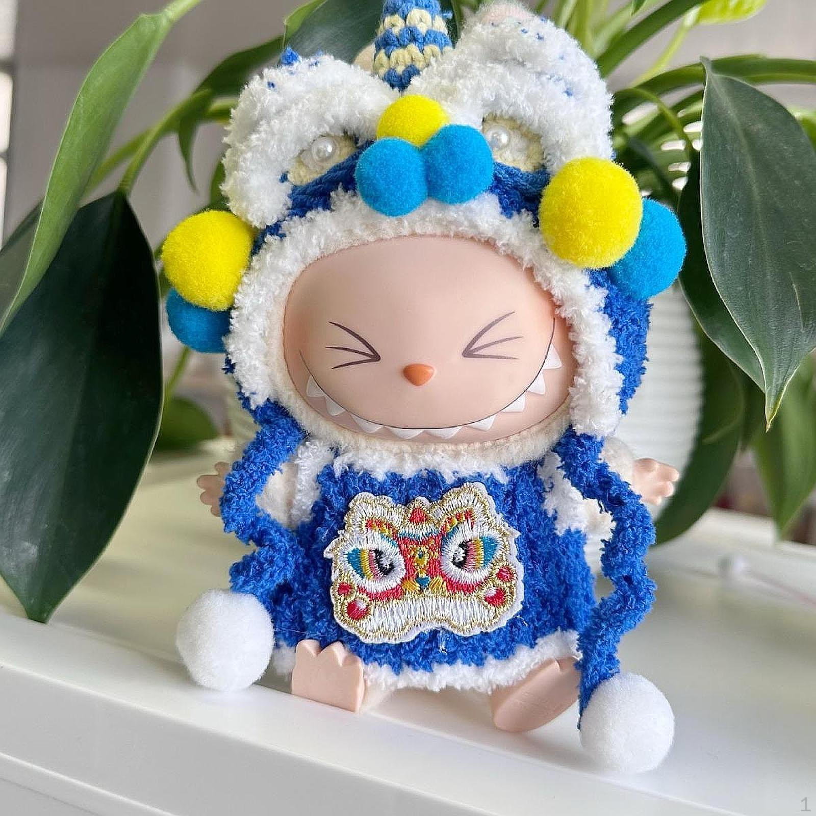 

Кукольный танец льва одежда Cos аксессуар модная одежда для маленьких девочек DIY наряд с синий