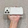 Korean Minimalist Glossy White Polka Dots Are Suitable for Apple 17promax Mobile Phone Case, the New iPhone16 Protective Case 15.