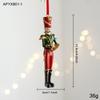 Resin Santa Rocking Horse Animal Christmas Ornaments Shaped Hanging Pendants for Tree Holiday Decor