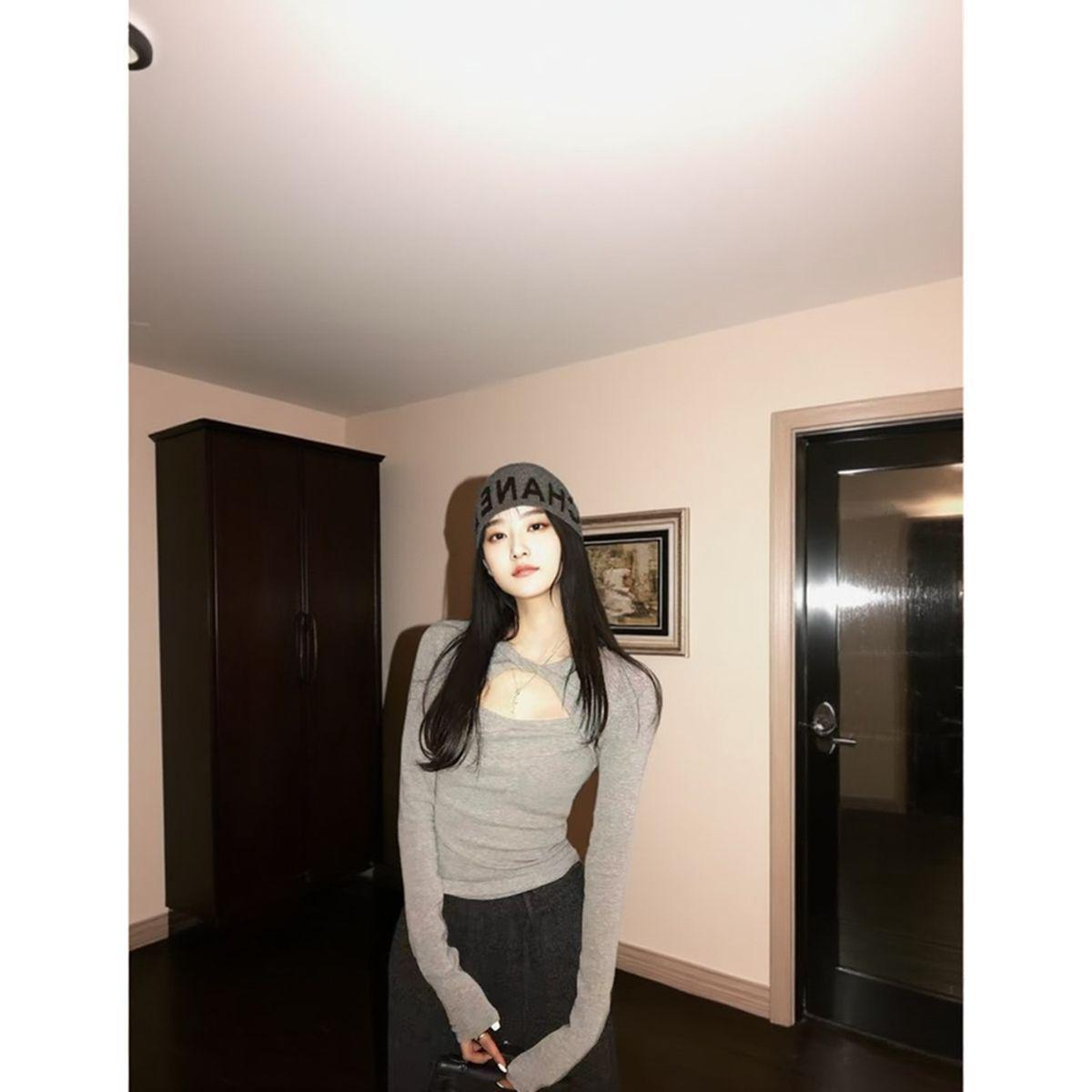 

Деконструированный базовый топ с длинным рукавом, скрученный, полый, с легким утеплением. L (100-115 kg)