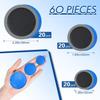 Zhengmy 60 Pieces Tire Patches 32 Mm, 42Mm, 58 Mm Tire Repair Unit With Patch Roller Tube Patch Auto Repair Stitcher Tool For Car Truck Motorcycle
