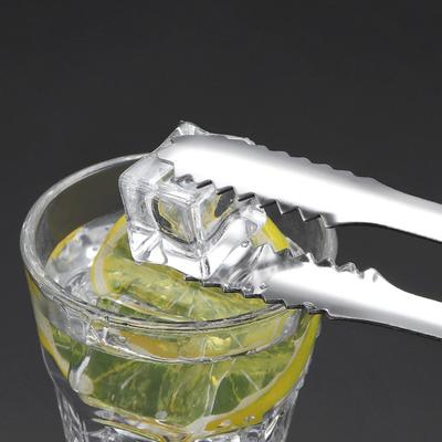 Stainless Steel Food Clip Ice Non-Slip Clips Food Candy Bar Ice Cube Tongs BBQ Baking Bar Tools Household Non-Stick Clip 1pcs