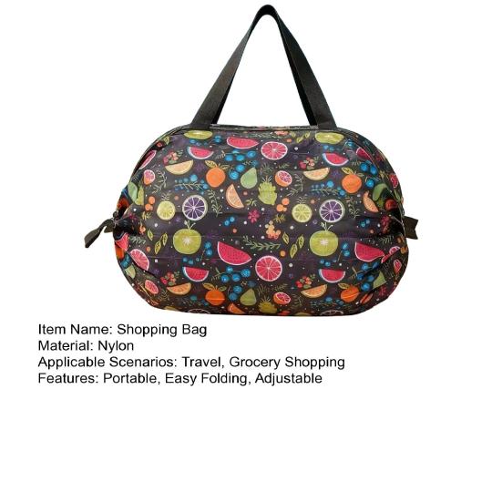 Katlanabilir Yeniden Kullanılabilir Bakkal Çantası Çiçekli Akordeon Katlanabilir Alışveriş Çantası Naylon Ağır Hizmet Alışveriş Bez Çantası Seyahat Piknik Kamp İçin Cebe Sığar