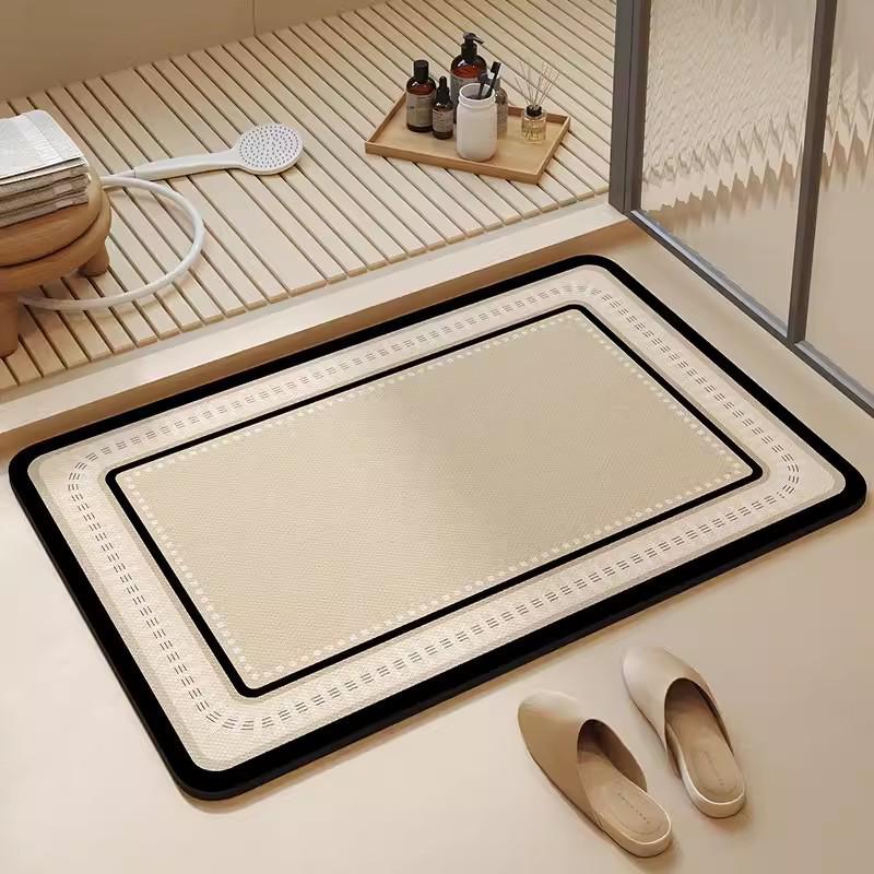 Diatomaceous Earth Quick-drying Anti-slip Water Absorbent Bathroom Door Mat