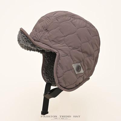 Capacete de bicicleta forro acolchoado homens e mulheres inverno frio dupla face usar com aba lei feng boné chapéu de algodão quente