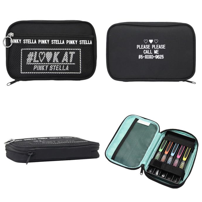 Yoshiharu Pinky Stella Black Carving Knife Set for Elementary School with Safety All Girls, Guard, Steel, Left-Handed