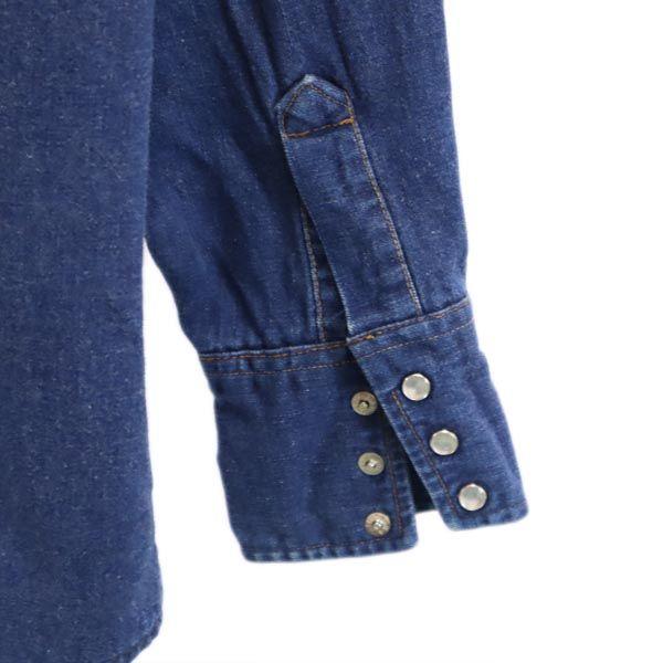 carhartt 80s Vintage Long Sleeve Denim Western Shirt 14 1/2 Men's Used