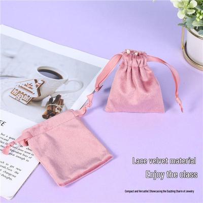 Samt-Kordelzugbeutel für Schmuck, Ohrhörer und Geschenke