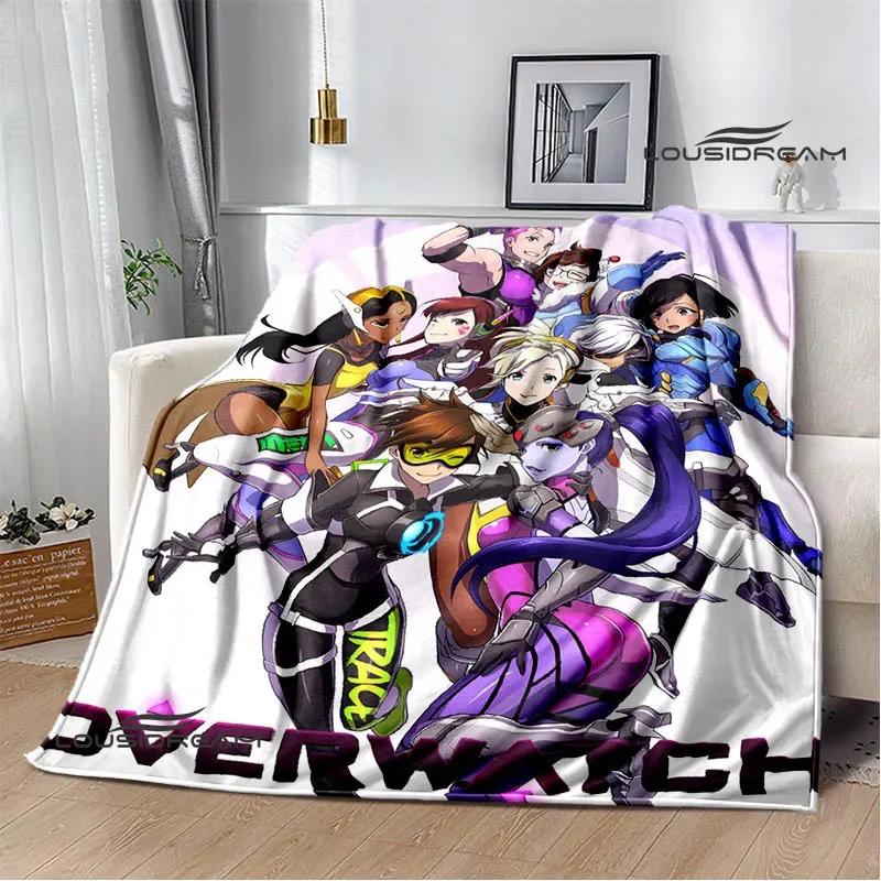3D Game Overwatch printed blankets warm Flange blankets Soft and comfortable blanket Home travel blanket birthday gift