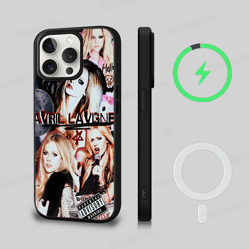 Avril Ramona Lavigne For Magsafe Magnetic Phone Case For IPhone 17 16 15 14 13 12 11 Plus Pro Max PC+TPU Cover