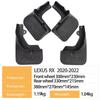 Lexus RX 2020-2022 Mud Flaps for Export Markets