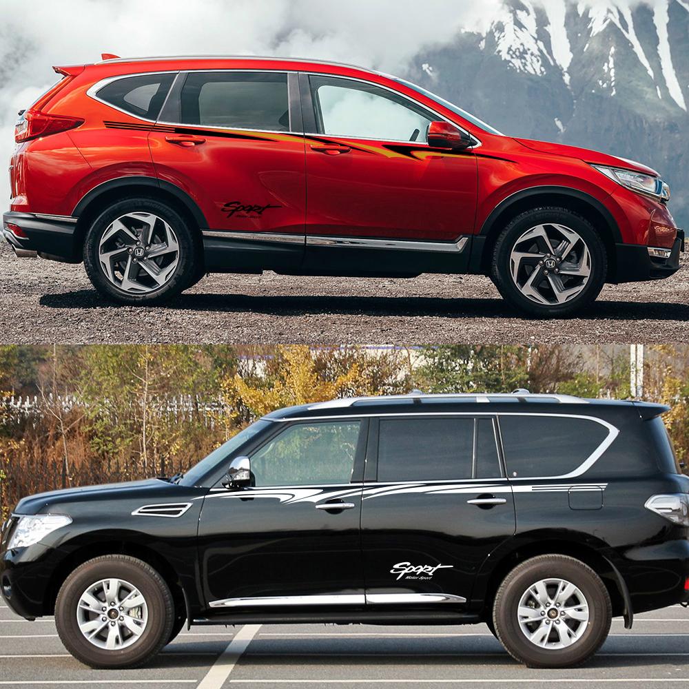 Car Stickers For Qashqai Prado CRV Sportage Mokka Tucson KX5 Tiguan Duster CX-5 SUV Motor Sport Decal Auto Tuning