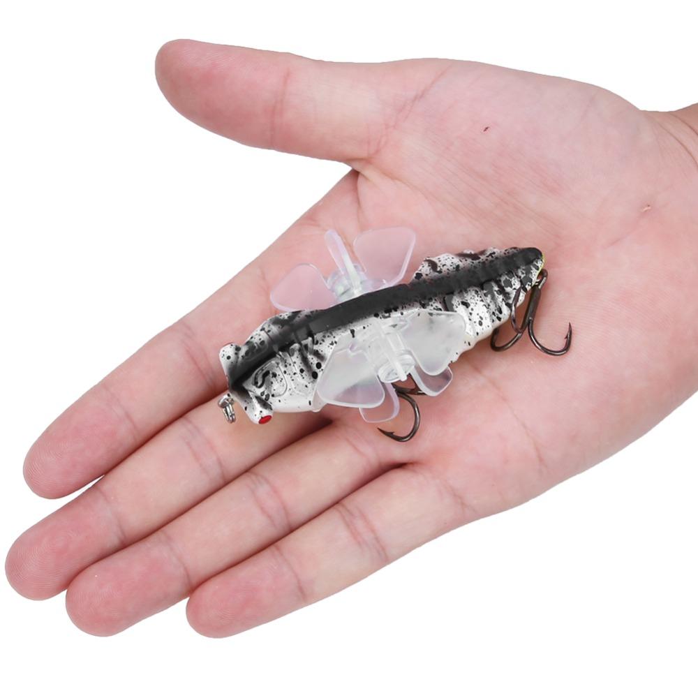 2PCS with RTreble Hook Cicada Fish Catcher 7.5cm Length Artificial Fishing Lure  Lake Fishing