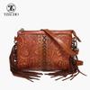 New Bohemian Bag, Tassel Crossbody Bag, Shoulder Bag, High-end Sensory Bag, PU Leather Printed Women's Bag