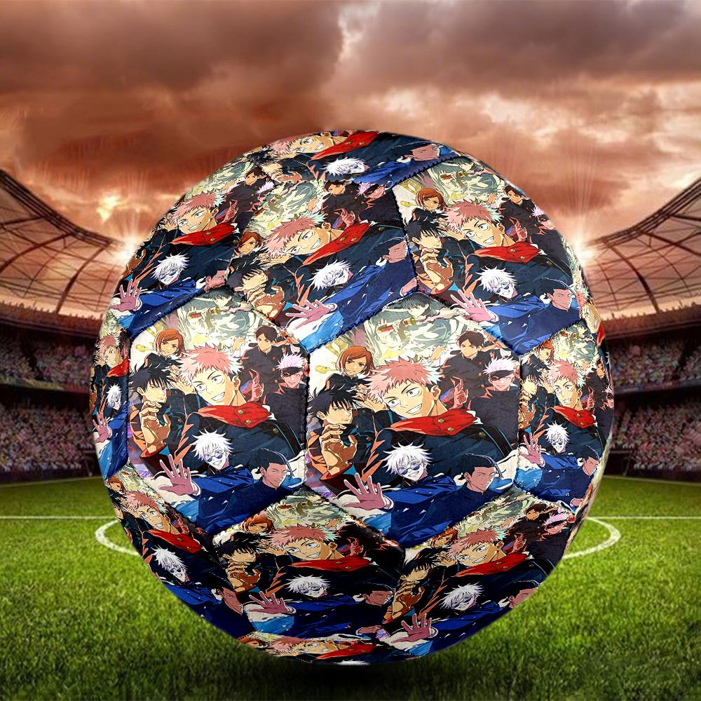 Jujutsu Kaisen Print Size 5 Soccer Ball, Standard Match Football for Sports Game and Team Practice, Ideal Gift for Soccer Fans