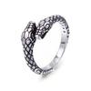 Nightclub Animal Spirit Snake Hipster Jewelry, Domineering Snake-Shaped Stainless Steel Ring, Retro Punk Men'S And Women'S Rings