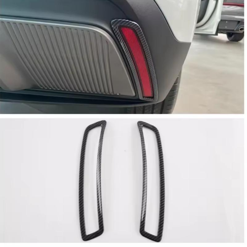 Fit For MG 4 MG4 EV Mulan 2022 2023 2024 ABS Front Or Rear FogLights fog Lamp Decoration Cover Bezel Eyebrow Cover Trim Styling Q0