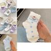 Professional Sports Socks For Girls Breathable Cotton Fabric Cartoon Pattern Suitable For Basketball