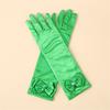 Stylish Double Layered Bowknot Gloves Perfect for Kids Singing Dancing Winter Fashion Statements Celebrations Gloves