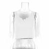 Streetwear Crop Top With Ribbed Cotton Material For Sexy Girls