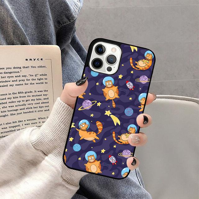 Cats In Space Mobile Phone Cases Cover For iPhone 17 Air 16e 15 14 12 13 11 Pro MAX apple Plus Coque
