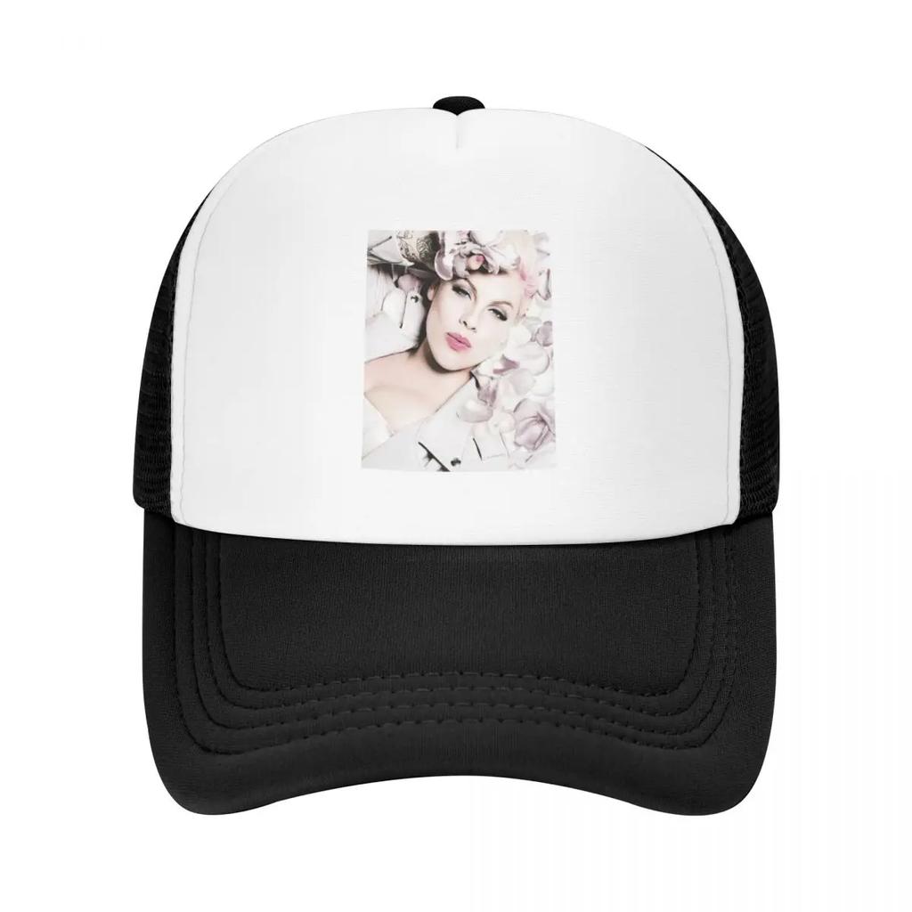 Beautiful WomenAnd Flower Baseball Cap Fishing cap Hat Man For The Sun black Unisex Hats Women's