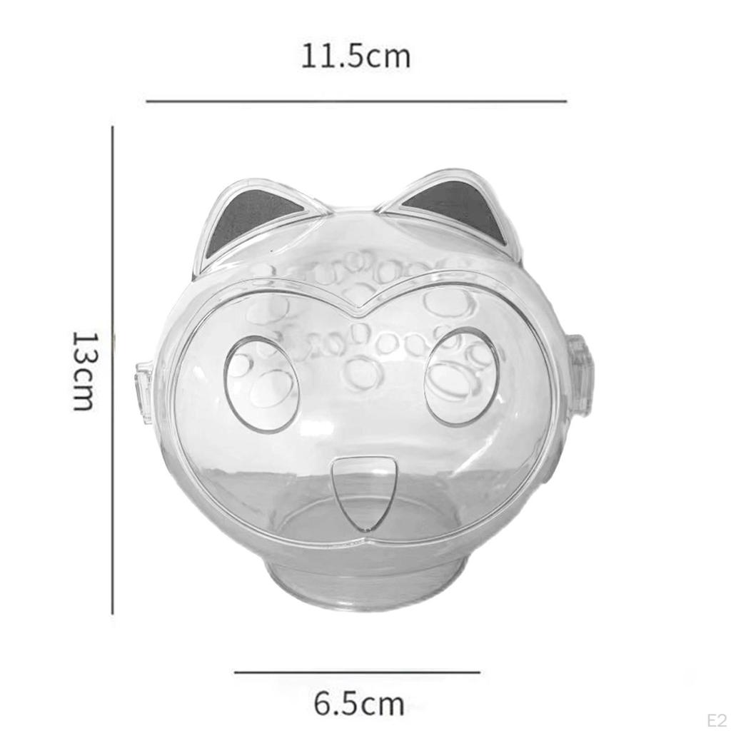 Cat Muzzle Nail Trimming Restraint Open View Anti Bite Clear Mouth Cover Helmet Head
