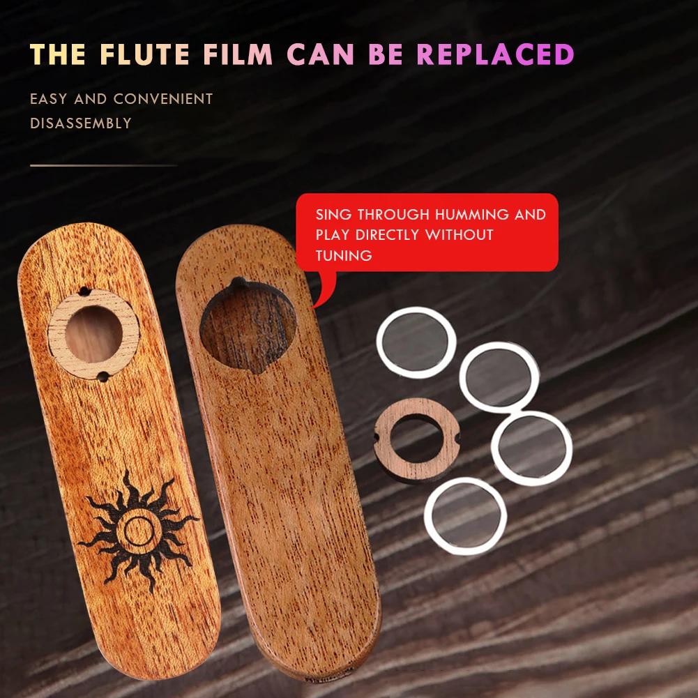 Dřevěné kazoo nástroje Přenosná dřevěná harmonika Kytara Ukulele Doprovod Patry Hudební nástroj pro děti Dárek pro začátečníky