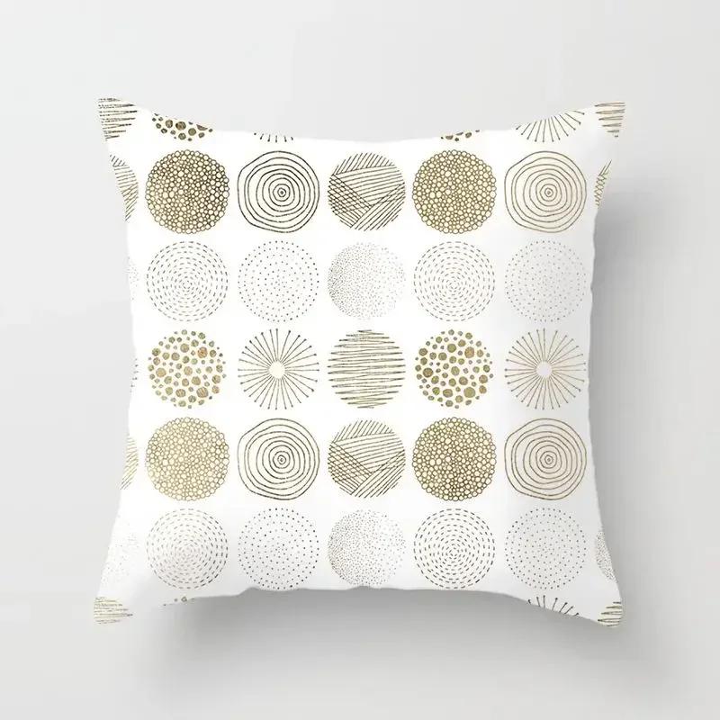 Golden Sofa Pillowcase Digital Printing Office Cushion Cover