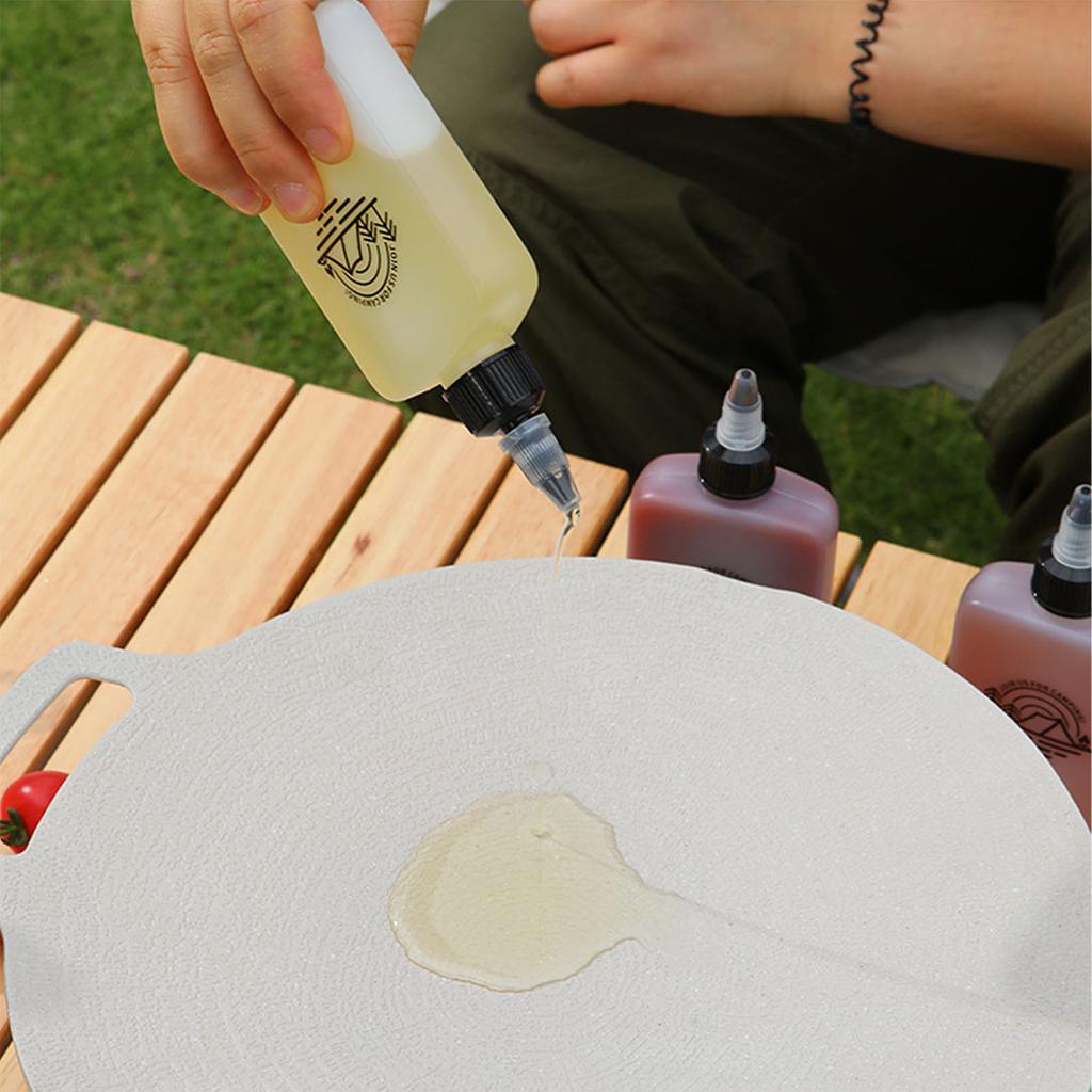 5pcs Small Oil Dispenser 120ml Leakage Proof Portable Compact Oil Bottle with Twist Lid for Vinegar Soy Sauce for Camping