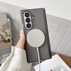 For For Samsung Galaxy Z Fold 7 6 5 4 Leather Magnetic Case For MagSafe Wireless Charging Shockproof Protective Cover For Z Fold7