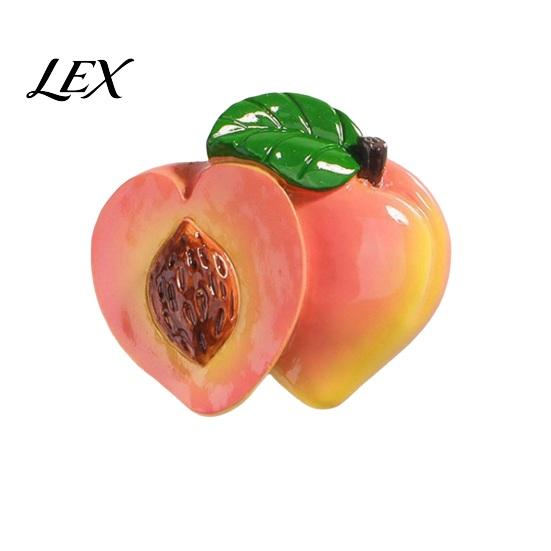 Kitchen Refrigerator Accessories 3D Simulated Fruit Magnet, Resin Shape Fridge Small Decor Theme Decoration for Office Whiteboard Cabinet Realistic