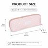Large Capacity Pen Bag Pink Polka Dot Pencil Pouch Portable Stationery Pouch  School Office