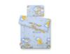 Baby bedding set with filling, 2 pieces, 75x100cm NEWBORN - blue teddy bears in clouds