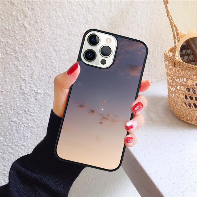 moonlight sky soft Phone Case Cover For iPhone 17 Air 16 15 14 12 13 Pro Max Plus coque Shell Fundas