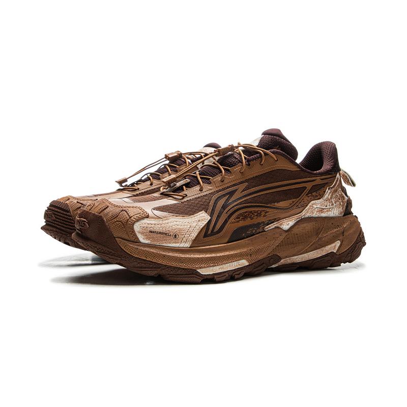 New LiNing Elegance 2.0 Anti-Slip Wear-Resistant Low-Top Trekking Shoes Unisex Tan AHTU005-6