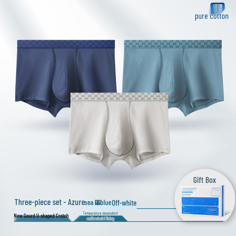 Men's Temperature-Adaptive Antibacterial Cotton Boxer Briefs